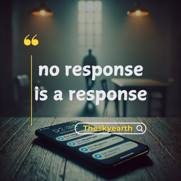 What Does It Really Mean When No Response Is a Response?